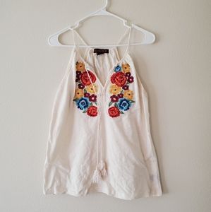 Rock & Roll Cowgirl Floral Tank Top